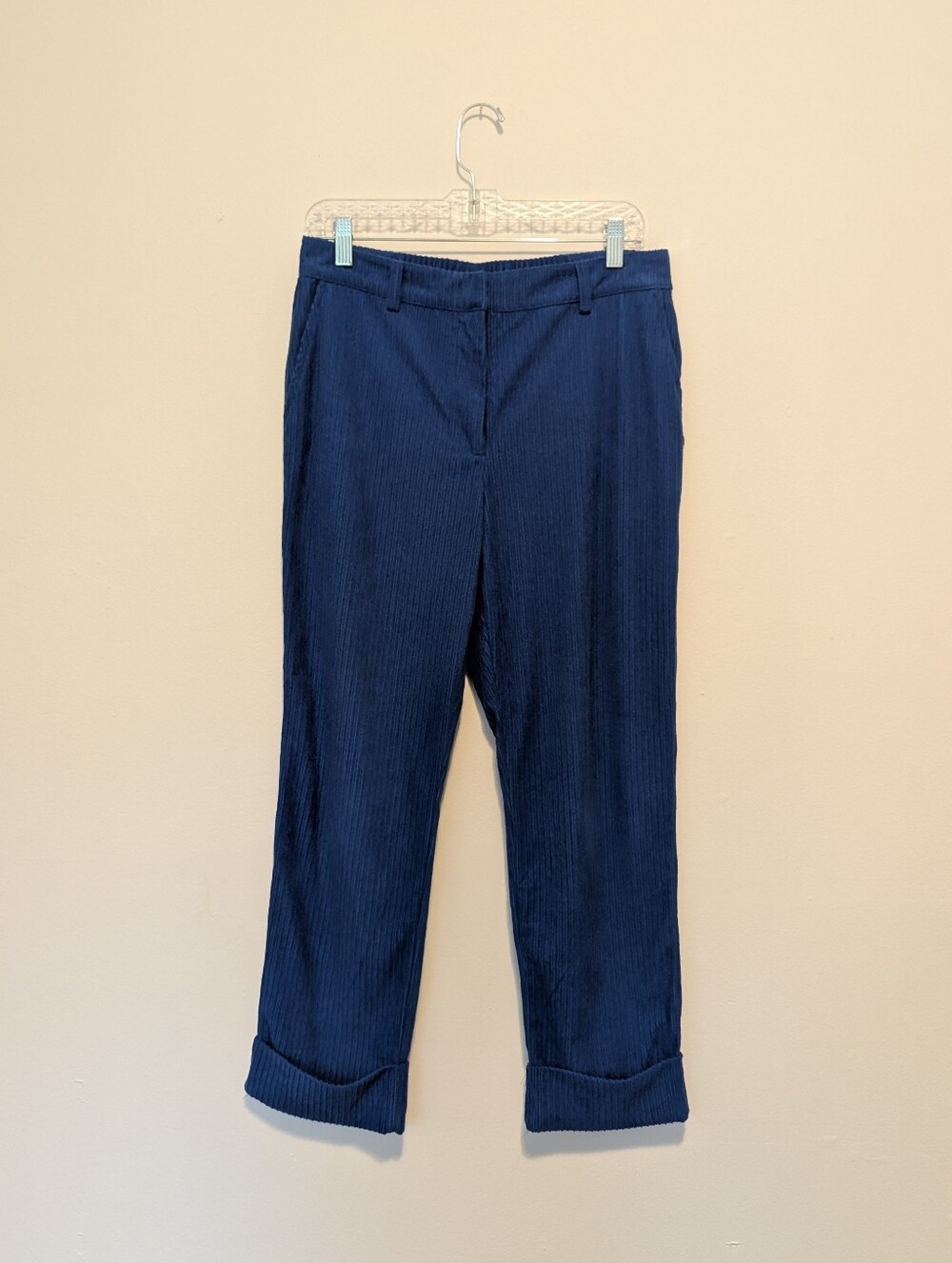 COSTER COPENHAGEN Corduroy Trousers Royal Blue Pants Business casual Office - 38